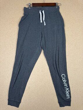 Calvin Klein Women's Sleepwear Joggers Size Small Gray Cotton Blend Sweatpants
